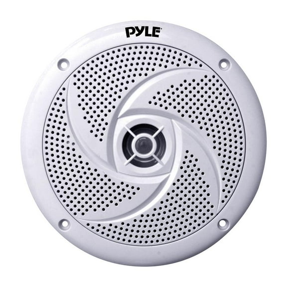 Pyle 8” Marine Vehicle Speakers - Dual 2-Way 320W 4 Ohm Low Profile Waterproof Car Component Speaker System, 8 Oz Magnet, Voice Coil, For Custom Audio Boat, Truck, Watercraft, Mobile, Off-Road (White)