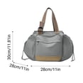 thumbnail image 4 of Women's Travel Tote Organizer Bag Multi-Pocket Large Capacity Handbag Convertible Crossbody, Backpack Style Water-Resistant, Lightweight Polyester, Fits Laptop, 32x35x23cm, Black Versatile, 4 of 5