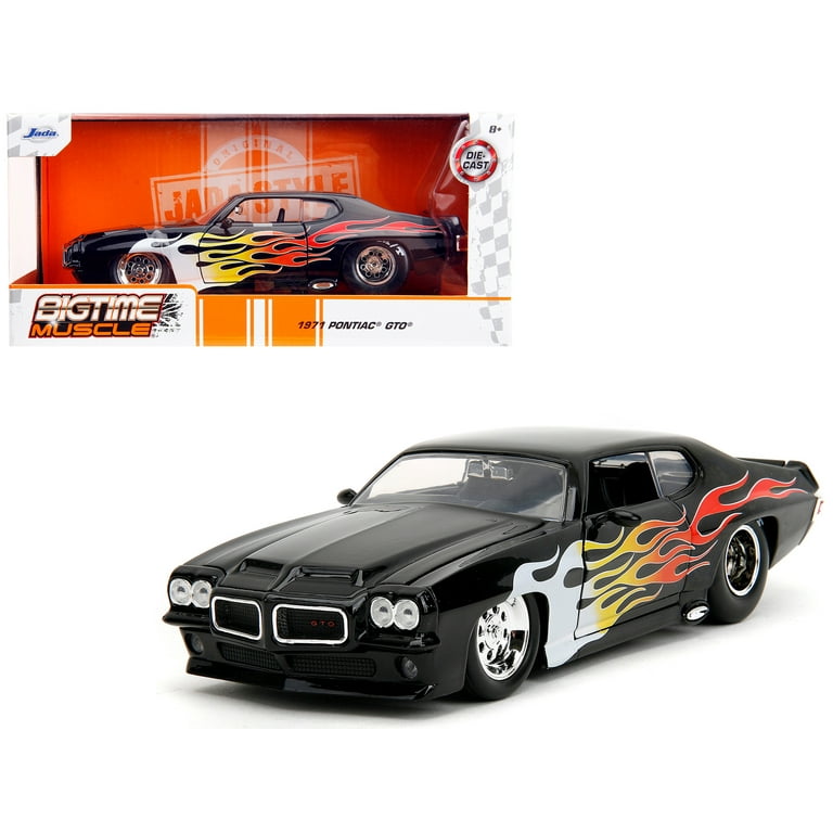 オープニング 大放出セール Pontiac 1971 GTO  Graphics Flame with Black Jada Toys