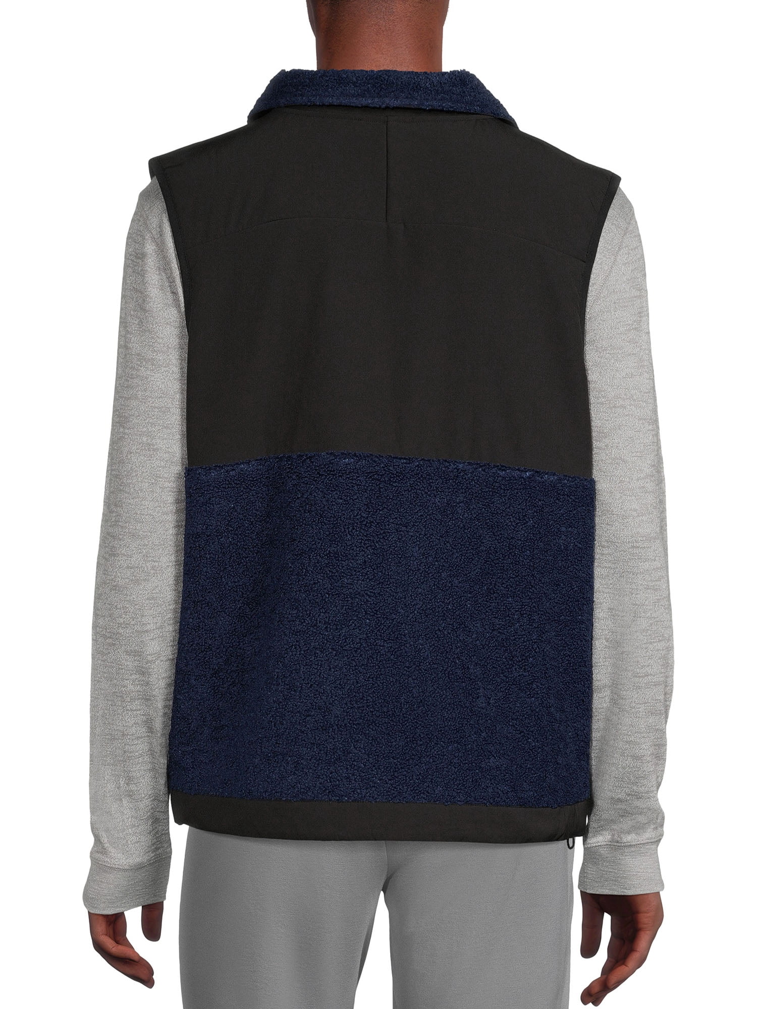Russell Men's & Big Men's Faux Sherpa Vest, Sizes up to 3XL