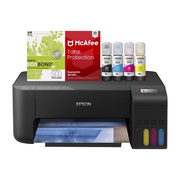KIT IMPRESORA EPSON L1250 ECOTANK TINTA CONTINUA WI-FI + KIT DE TINTA + PAPEL + ANTIVIRUS