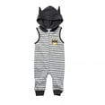thumbnail image 1 of Batman Striped Sleeveless Romper With Hood-12-18 Months, 1 of 1