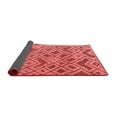 thumbnail image 2 of Ahgly Company Indoor Round Abstract Red Modern Area Rugs, 8' Round, 2 of 4