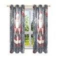 thumbnail image 7 of Yayeee Window Curtains Light Filtering 63"x52" Grommet Panel Pair Home Living Room Decor, Christmas Santa, 7 of 7