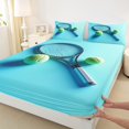 thumbnail image 3 of Feelyou Sports Lover Teens Twin Sheet Sets, Eat Sleep Tennis Repeat Twin Fitted Sheet, Ball Gaming Gamer Flat Sheet, Microfiber Bedroom Decor, 3-Piece, 3 of 7