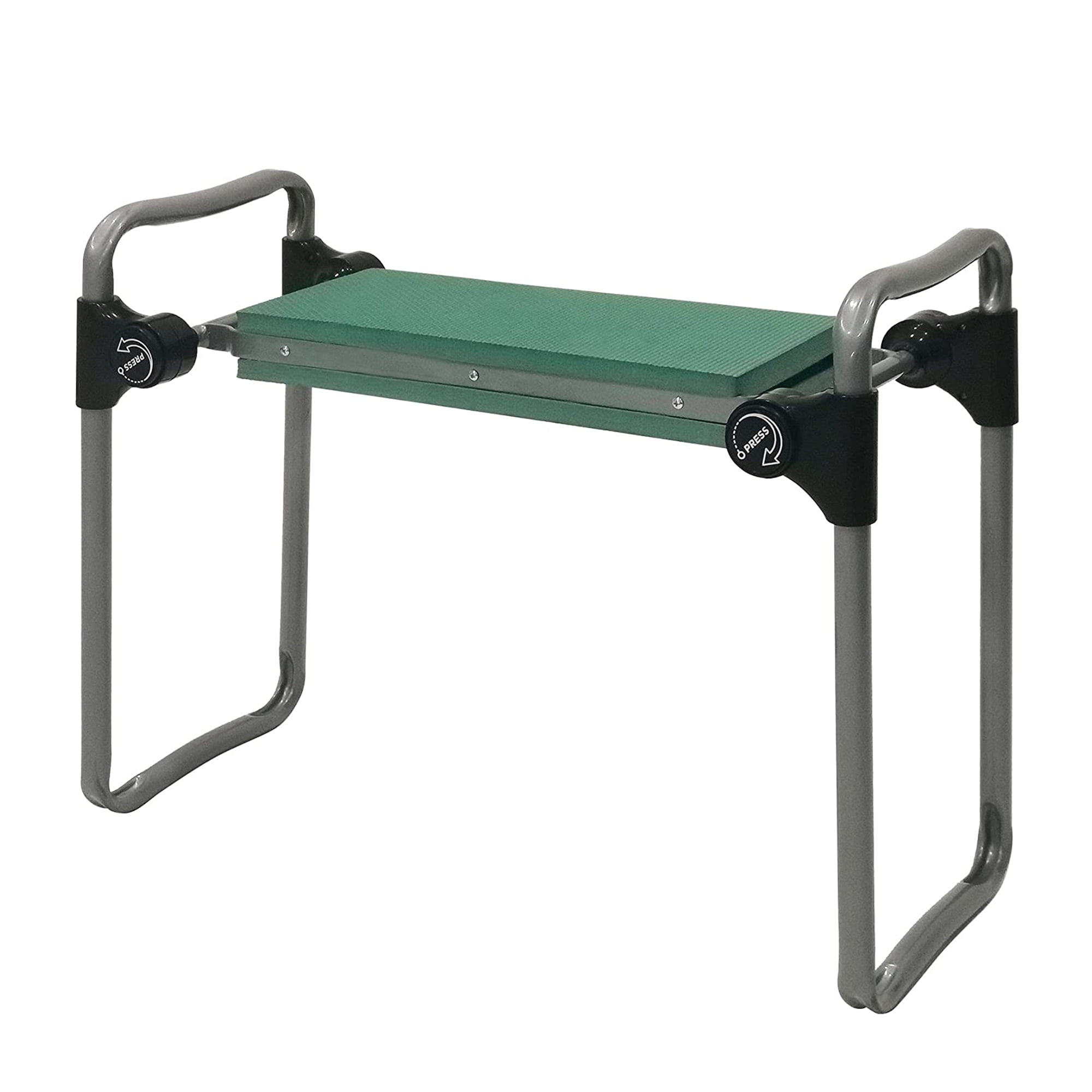 Garden Kneeler Seat Folding Portable Bench Kneeling Pad and Tool Pouch Outdoor 