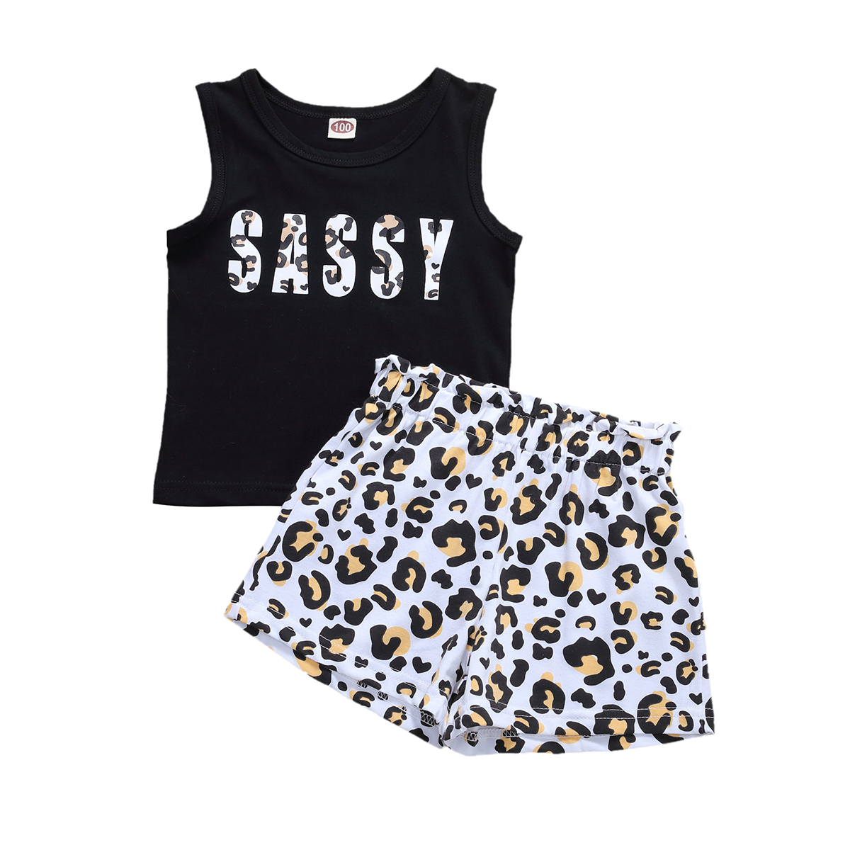 leopard print baby vest