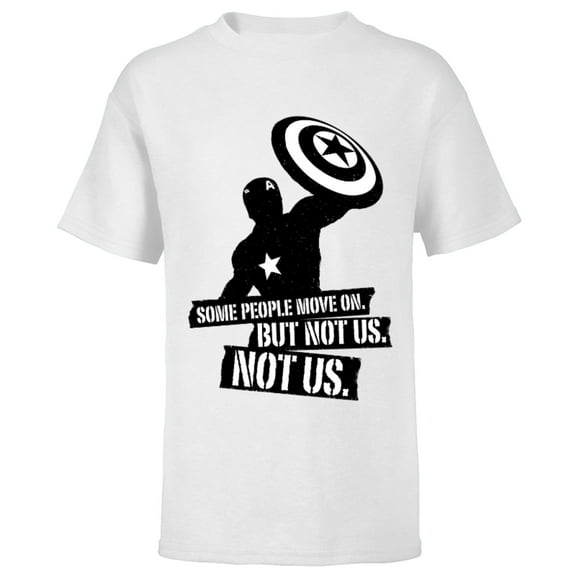 Marvel Avengers: Endgame Captain America Not Us - Short Sleeve T-Shirt for Kids - Customized-White