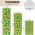 thumbnail image 4 of Yellow Lemon Fruit Dots Green Pattern Kitchen Rugs Sets Of 3,Kitchen Runner Rugs Non Skid Washable,Decorative Kitchen Floor Mats for Kitchen,Sink,Laundry,17"x30"+ 17"x47" + 17"x59", 4 of 6