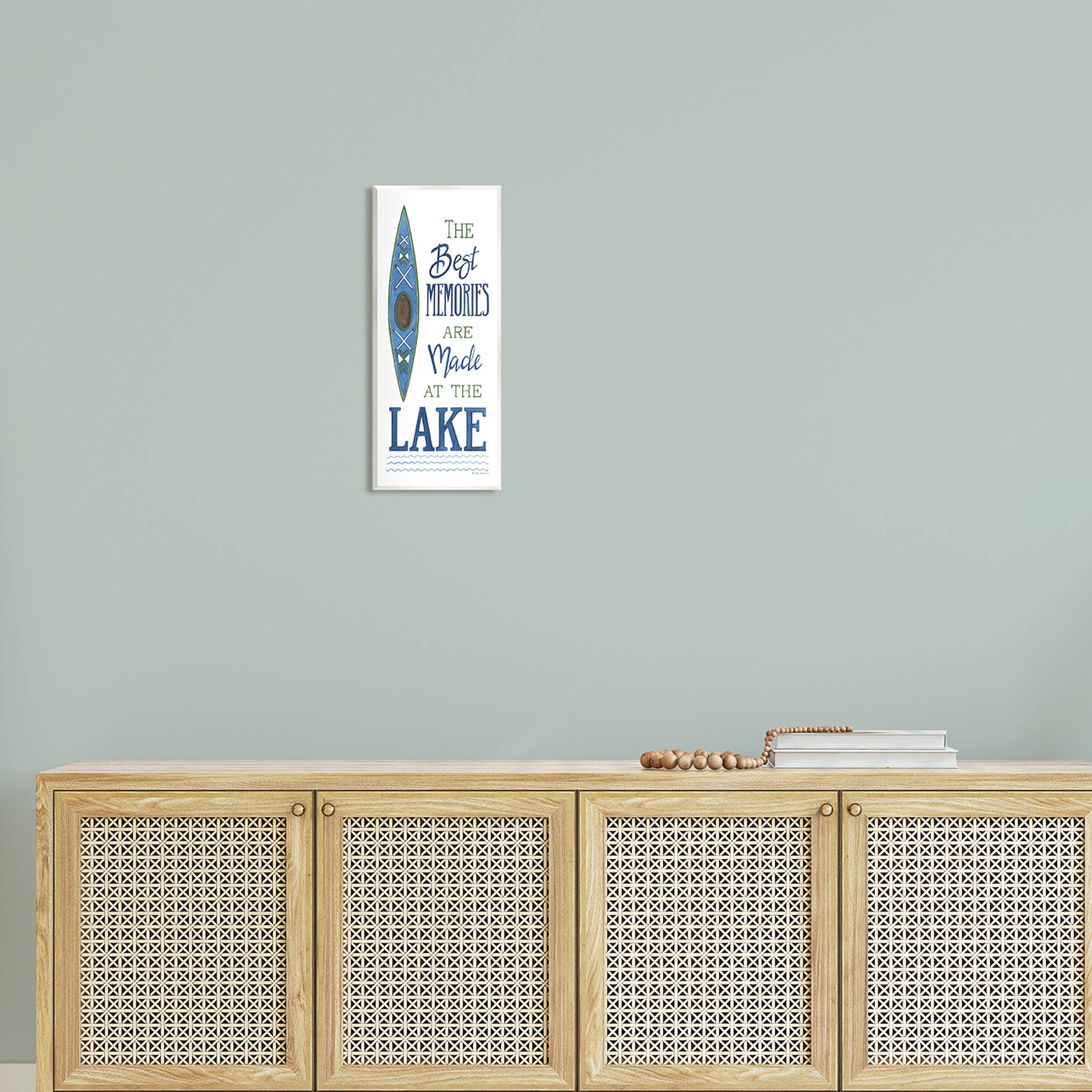 Best Memories Made At Lake Phrase Inspirational Graphic Art Unframed Art Print Wall Art