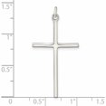 thumbnail image 4 of Sterling Silver Polished Cross Pendant (33.13 X 18.25) Made In India -Jewelry By Sweet Pea, 4 of 7