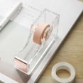 thumbnail image 4 of Mecorevxz Tape Dispenser Equipped with Antiskid Base and Blades Smooths Rollers Suitable for Tape Cutters with A Width Within 25mm(Rose Gold), 4 of 7