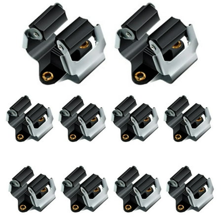 

10Pcs Mop Broom Holder Wall Mounted Garden Storage Clips Rack with Screws Handle Hanging Tools for Home Kitchen Bathroom