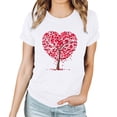 thumbnail image 2 of Fankiway T-Shirt à Manches Courtes Imprimé Col Rond Mode pour Femmes Ensemble de Vêtements Décontractés pour Femmes 2 Pcs, 2 of 4