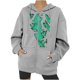thumbnail image 1 of Sudaderas con capucha con estampado de características de patrón de temperatura somatosensorial de Halloween de otoño/invierno para mujer Pompotops FGAJ22303, 1 of 5