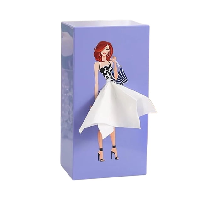 Lady Funny Skirt Tissue Box Fun Tissue Box Living Room Coffee Table Dining Table Bedroom Paper Box Personalized and Cute Home Creative Paper Box Fabric Storage Organizer Bedding Storage,Closet Organi