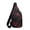 Red, variant on Mens Chest Bags Geometric Print Oxford Cloth Casual Crossbody Bag Sports T