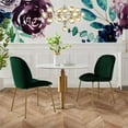 thumbnail image 2 of Posh Living AD196-02HG2-UE Lainey Armless Upholstered Dining Chairs, Hunter Green Velvet, 2 of 9