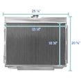thumbnail image 3 of Spec-D Tuning 3 Core Manual Transmission 24" Passenger/Right Side Radiator Compatible with 1967-1970 Ford Mustang V8, 3 of 7