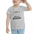 thumbnail image 3 of I Listen to Metal with My Mommy Funny Toddler T Shirts for Boys Girls (Gray, Youth M), 3 of 5