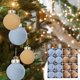 thumbnail image 1 of Decoración navideña, adornos navideños, bolas navideñas, adornos navideños flocados, bolas de plástico, adornos colgantes decorativos navideños, pompones para árbol de Navidad, 1 of 6