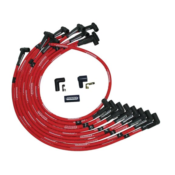 Moroso Ultra Plug Wire Set SBC Over V/C Red
