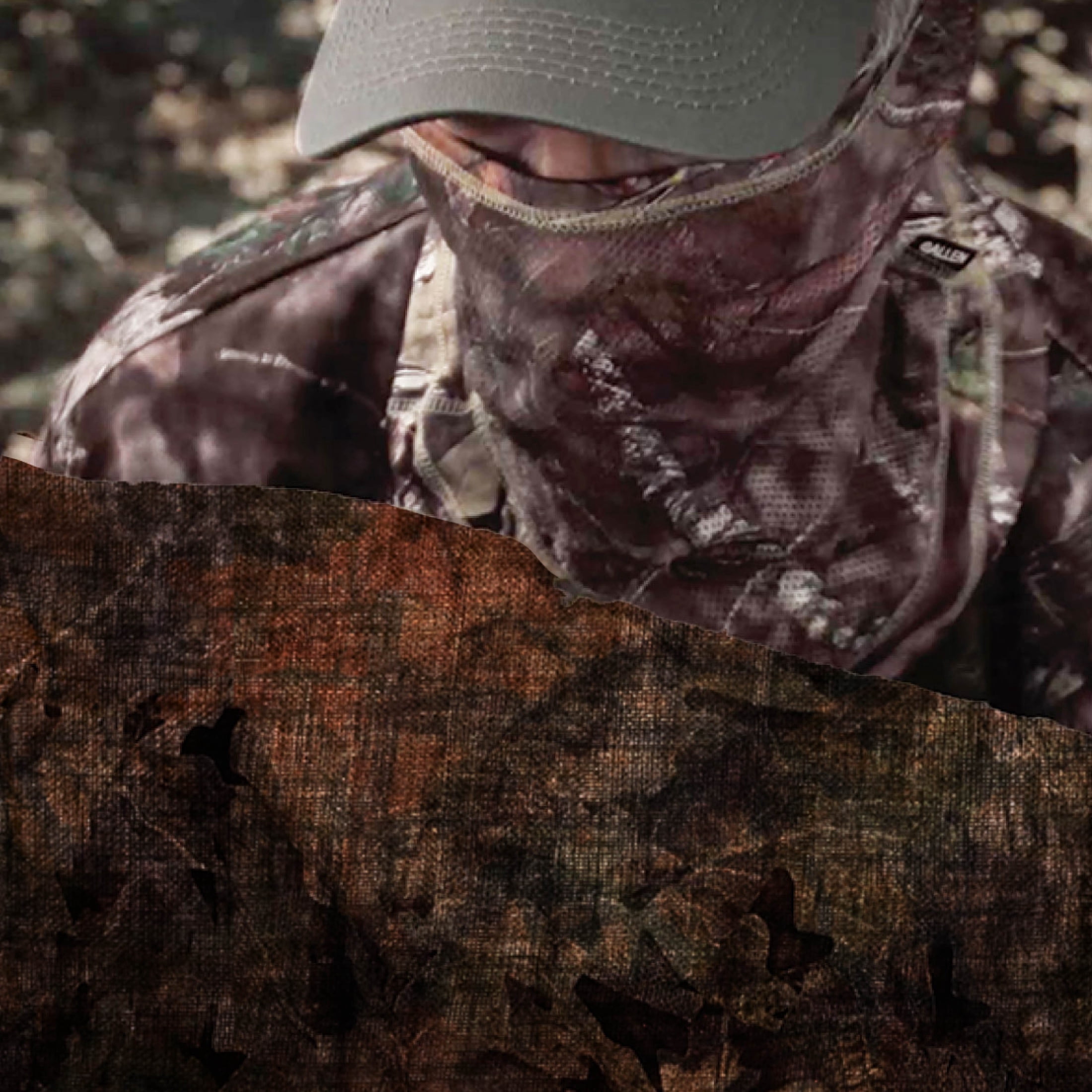 Allen Company Mossy Oak Burlap Hunting Blind Material - Weatherproof Glare-Free - Mossy Oak Break-Up Country