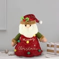 thumbnail image 4 of WLOELOEW Christmas Linen Gift Bag Style A With Zipper Apple Shape Party Favor Pouch For Holiday Decor A, 4 of 7