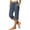Navy, variant on Capri Pants for Women High Waisted Straight Leg Stretchy Lightweight Yoga Trousers Casual Work Golf Leggings with Pockets
