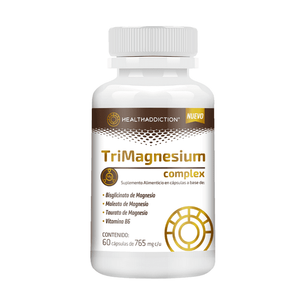 Trimagnesium Complex Healthaddiction Magnesio Alta Absorción con Vitamina B6 Relajación Y Bienestar 60 Cápsulas