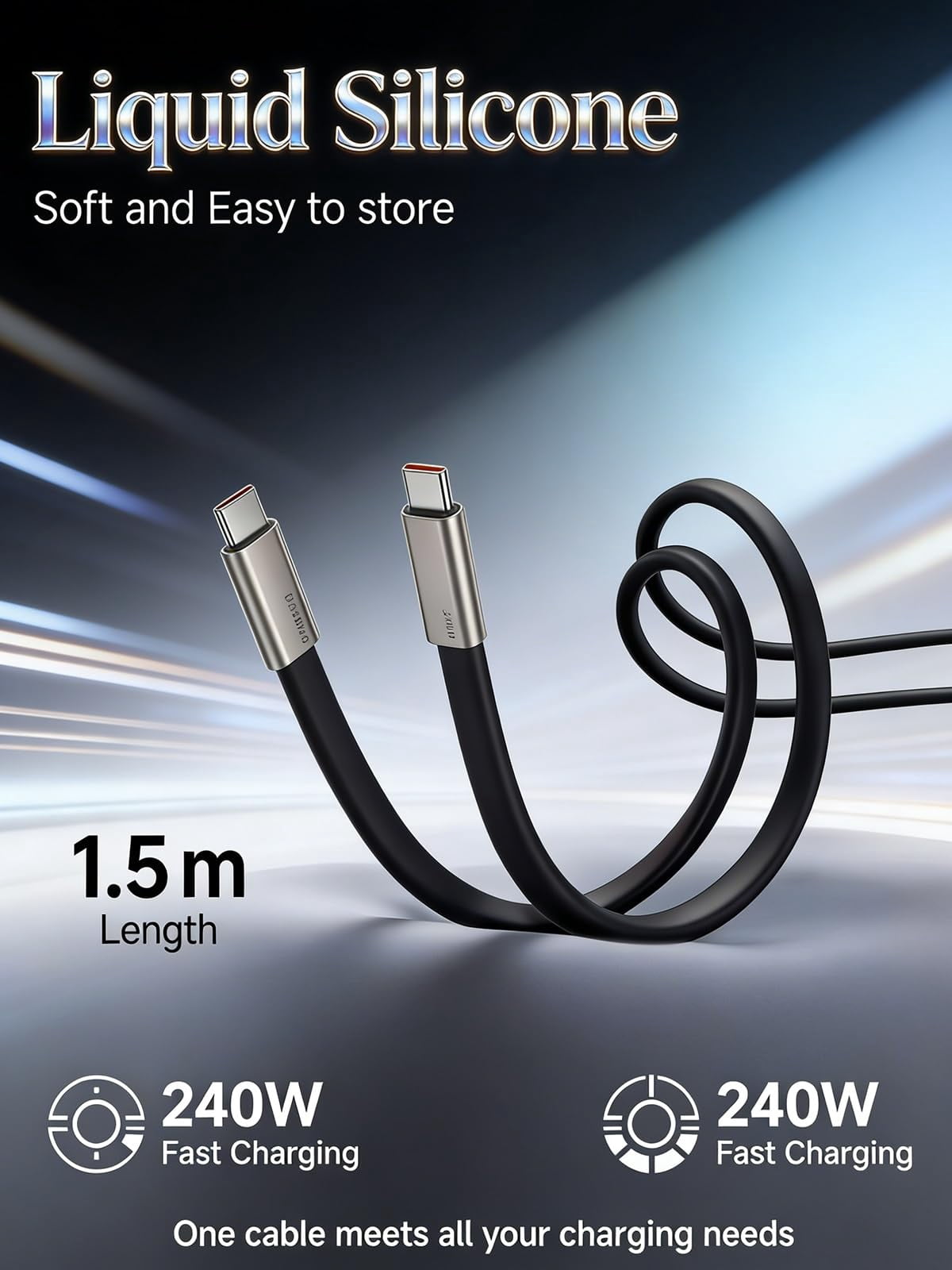 Detachable 240w Super Fast Charging 2-in-1 Charging Cable with Phone Charger Invisible Stand Flat Phone Charger Type-C 90 Degree 240w Stand Data Cable Right Angle Sideways