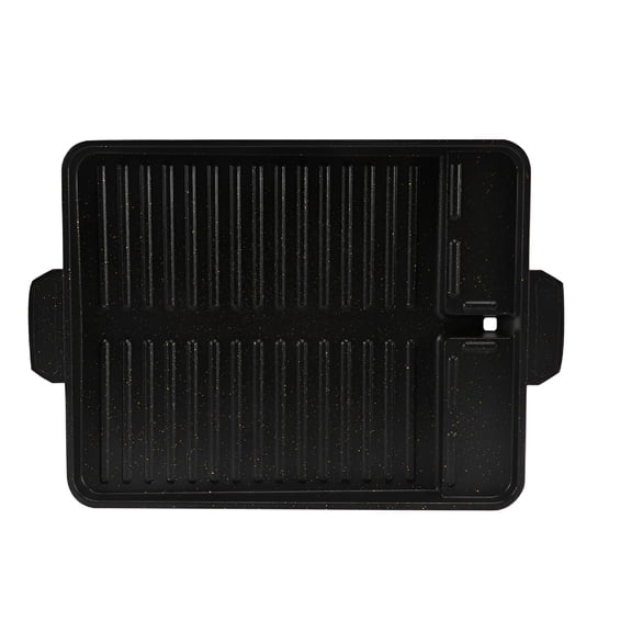 ACDANC Portable Korean BBQ Grill Pan Non-Stick Grill Plate Gas Stove Cooker Party Picnic Terrace Beach Barbecue Tray