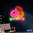 thumbnail image 2 of Handmadetneonsign Donut Neon Sign, LED Wall Light for Bakery, Dessert Shop, Donut Decor, Cafe Wall Art 133647, 2 of 5