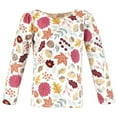 thumbnail image 7 of Hudson Baby Infant and Toddler Girl Long Sleeve T-Shirts, Fall Pumpkin Spice, 5 Toddler, 7 of 7