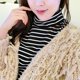 thumbnail image 2 of Collar falso para mujer Falso medio cuello alto cuello alto Collar desmontable Yuyangstore Cuello falso de cuello de mujer, 2 of 8