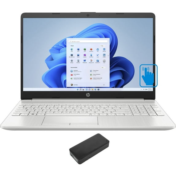 HP 15t-dw400 Home/Business Laptop (Intel i7-1255U 10-Core, 15.6in 60Hz Touch HD (1366x768), Intel Iris Xe, 32GB RAM, 1TB PCIe SSD, Backlit KB, Wifi, Win 11 Pro) with DV4K Dock
