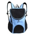 thumbnail image 2 of Outdoor Double Shoulder Bag Backpack Pet Travel Dog Cat Carrier Mesh Windows, 2 of 5