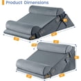 thumbnail image 2 of Wedge Pillows for Adult Adjustable Bed Wedge Pillow for Post Surgery Triangle Pillow Headboard with Bolster Cushion for Sleeping Acid Reflux Neck & Back Support and Dark G, 2 of 9