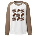 thumbnail image 3 of TINZ Chandail à Capuchon Décontracté et Épais à Imprimé Rouge pour Femmes Sweat à Capuche Floral Sans Capuche Couleur Courte, 3 of 3