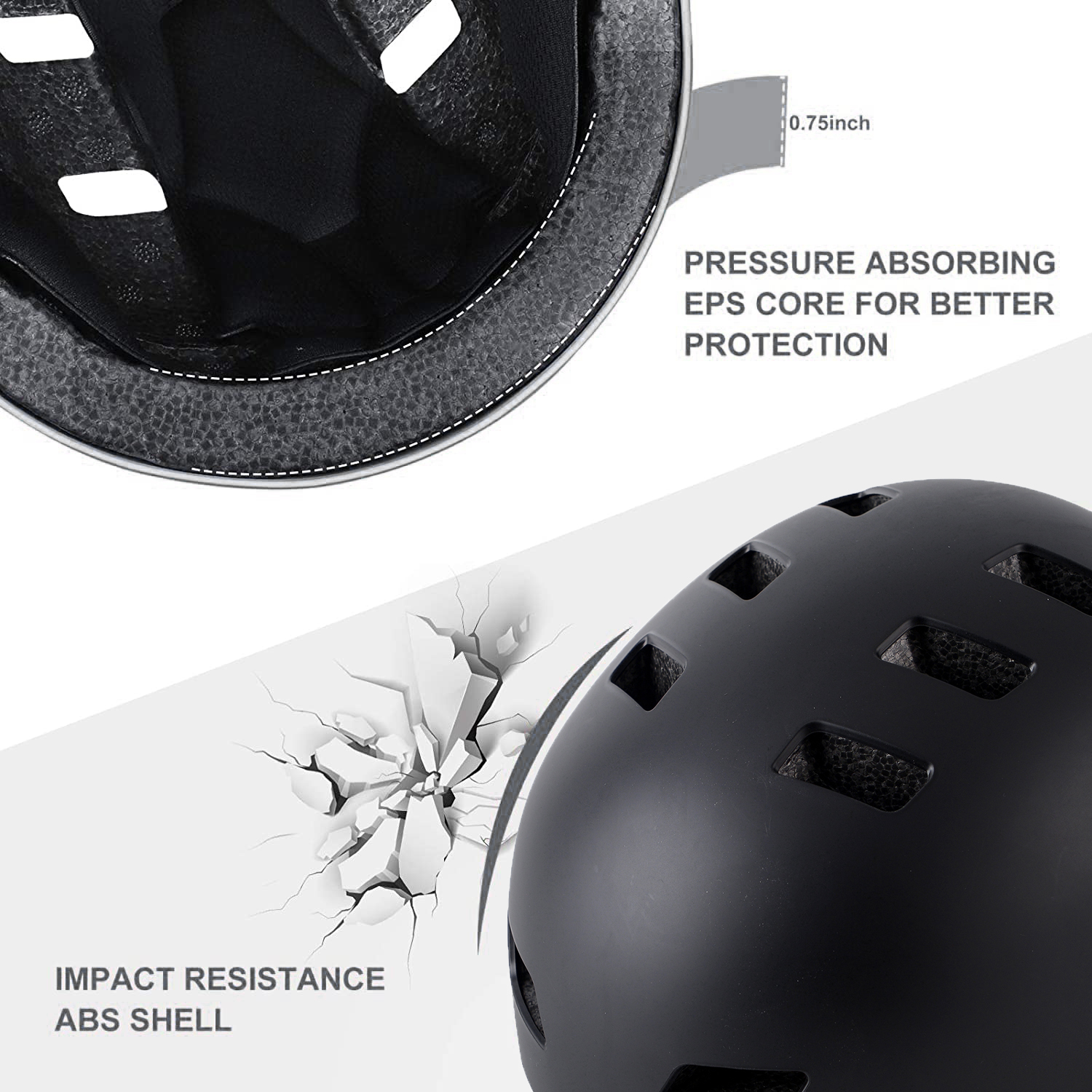 Rongbenyuan Adult Bike Helmet with Carry Bag photo 2