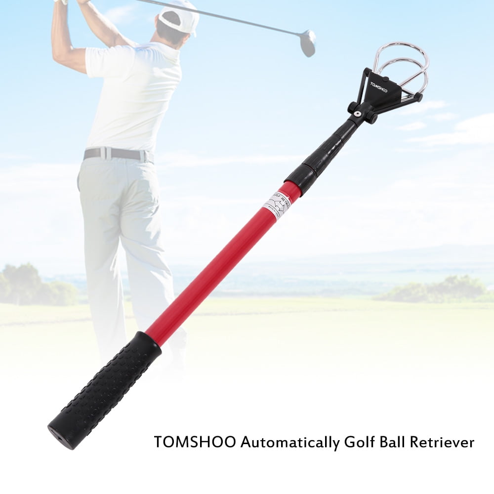TOMSHOO 1.8M Automatically Golf Ball Retriever Device Portable