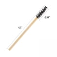 thumbnail image 2 of ACDANC 150 Disposable Mascara Wands Eyelash Brush Spoolies for Eyelash Extension Eyebrow Bamboo Stick Black, 2 of 10