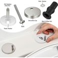 thumbnail image 3 of Bisagra para asiento de inodoro, fijaciones de bisagras de liberación rápida, con fijación de tornillo de goma, se adapta a bisagras de tapa superior de inodoro, 3 of 5