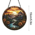 thumbnail image 3 of RKSTN a Pendant Hanging Wreath Colorful Circular Wall Decoration Window Decoration Festival Decorations 15cm, 3 of 5