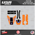 thumbnail image 2 of Kalair GFX Graphics Kit for Kawasaki KLX110 (2002-2009) Usa Series, 2 of 5