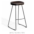 thumbnail image 4 of Counter Banjul Stool – Durable Design with Wood Seat and Black Matte Legs, 4 of 4
