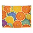 thumbnail image 5 of JRXY Abstract Tapestry, Colorful Slices of Orange Tropical Fruit Rainbow Color Fun , Wall Hanging for Bedroom Living Room Dorm Decor 60x50inch, 5 of 6