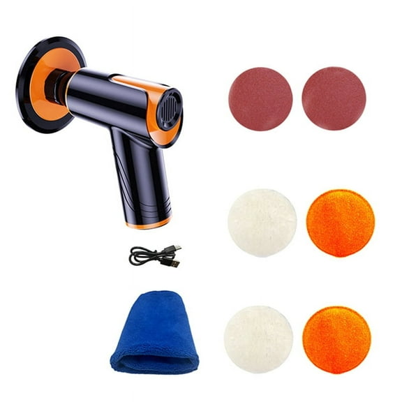 100W Car Wax Polisher Polishing Machine Mini Wireless Portable Buffing USB Rechargeable