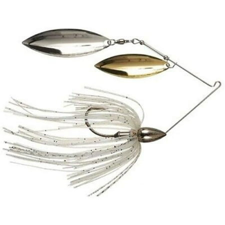 Nickel Frame Double Willow Spinnerbait Blue Shad Fishing Lure