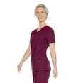 thumbnail image 3 of Landau Essentials Tailored Fit 4-Pocket V-Neck Scrub Top for Women 8111, 3 of 8